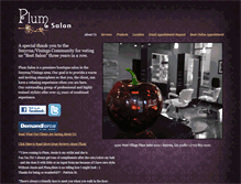 Tablet Screenshot of plumhairsalon.com